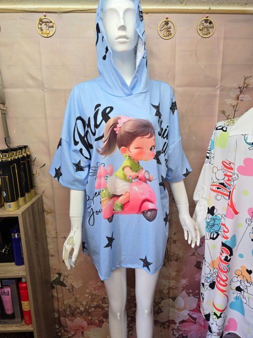 Tee-shirt à capuche