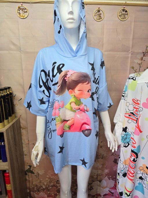 Tee-shirt à capuche