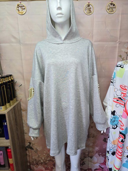 Pull à perle coeur